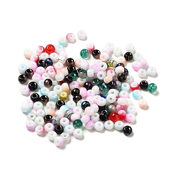 Mixed Color 6/0 Glass Seed Beads, Round Hole, Rondelle, Mixed Color, 4~4.5x3~4mm, Hole: 0.8~1.5mm