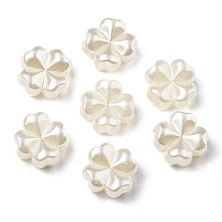 Clover ABS Imitation Pearl Beads, Clover, 11x11x5.5mm, Hole: 1.6mm