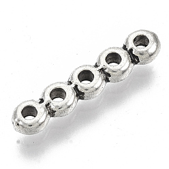 Antique Silver Tibetan Style Alloy Spacer Bars, Cadmium Free & Lead Free, Rectangle, Antique Silver, 17.5x3.5x2.5mm, Hole: 1.4mm, about 2000pcs/1000g