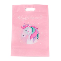 Unicorn OPP Self-Adhesive Bags, Rectangle with Pattern, for Baking Packing Bags, Unicorn Pattern, 22.3x15.4x0.15cm, about 45~50pcs/bag
