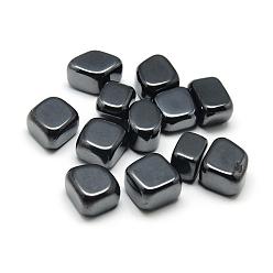 Noir Perles d'hématite magnétiques synthétiques, pierre tombée, pas de trous / non percés, nuggets, noir, 15~25x10~20x10~15mm, environ60 pcs / 1000 g