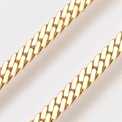 Chapado en Oro Real 18K Collares de cadena de latón chapado al vacío haciendo, con cierre de langosta, larga duración plateado, real 24 k chapado en oro, 23.4 pulgada (59.5 cm), 2 mm