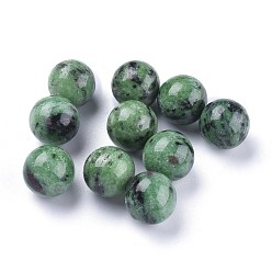 Ruby in Zoisite Natural Rudy in Zoisite Beads, Gemstone Sphere, No Hole/Undrilled, Round, 17.5~18mm