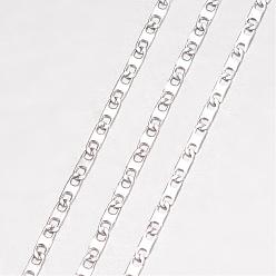 Stainless Steel Color 304 Stainless Steel Necklace, Mariner Link Chain, with Lobster Claw Clasps, Stainless Steel Color, 19.69 inch(500mm), 1.7mm