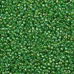 (167) Transparent AB Peridot Toho perles de rocaille rondes, perles de rocaille japonais, (167) transparent ab péridot, 8/0, 3mm, Trou: 1mm, environ1110 pcs / 50 g