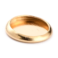 Golden 304 Stainless Steel Cabochon Settings, Plain Edge Bezel Cups, Flat Round, Golden, 8x1mm Tray: 6mm