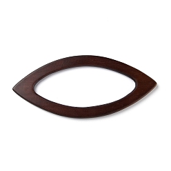 Brown Wooden Handles Replacement, for Handmade Bag Handbags Purse Handles, Horse Eye, Brown, 20x9x0.9cm, Inner Diameter: 1.42cm