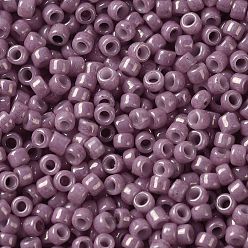 (127) Opaque Luster Pale Mauve TOHO Round Seed Beads, Japanese Seed Beads, (127) Opaque Luster Pale Mauve, 11/0, 2.2mm, Hole: 0.8mm, about 50000pcs/pound