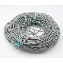 Dark Gray Cowhide Leather Cord, Leather Jewelry Cord, Dark Gray, Size: about 2mm in diameter, about 109.36 yards(100m)/bundle
