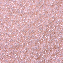 (RR427) Opaque Light Pink Luster MIYUKI Round Rocailles Beads, Japanese Seed Beads, 11/0, (RR427) Opaque Light Pink Luster, 2x1.3mm, Hole: 0.8mm, about 50000pcs/pound