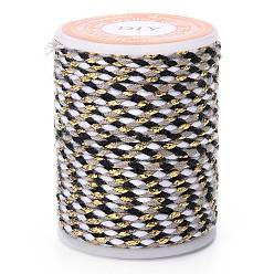 Gray 4-Ply Polycotton Cord, Handmade Macrame Cotton Rope, for String Wall Hangings Plant Hanger, DIY Craft String Knitting, Gray, 1.5mm, about 4.3 yards(4m)/roll