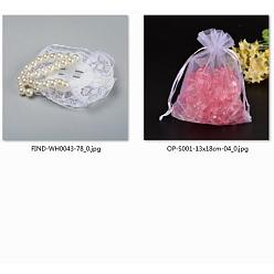 (52) Непрозрачная лаванда Браслеты из пластика с имитацией жемчуга, с кружевными краями, для подружки невесты, свадебный, украшения для вечеринок, с сумками из органзы, разноцветные, 1-5/8 дюйм (4.3 см), бусина : 8 mm, 12 шт / комплект