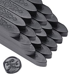 Черный Сургучные палочки, с фитилями, для сургучной печати, чёрные, 91x12x11.8 мм