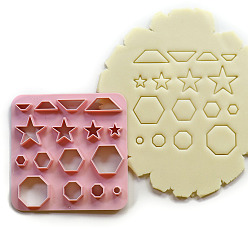Star ABS Plastic Plasticine Tools, Clay Cutters, Modeling Tools, Pink, Star, 10x10cm