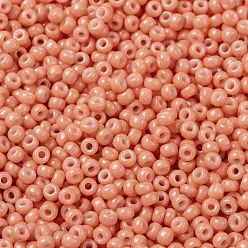 (RR4462) Duracoat Dyed Opaque Dark Salmon MIYUKI Round Rocailles Beads, Japanese Seed Beads, (RR4462) Duracoat Dyed Opaque Dark Salmon, 8/0, 3mm, Hole: 1mm, about 2111~2277pcs/50g