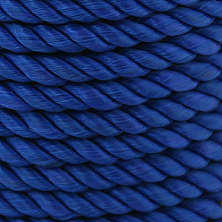 Темно-Синий Витая нейлоновая нить, темно-синий, 5 мм, около 18~19 ярдов / рулон (16.4 м ~ 17.3 м / рулон)
