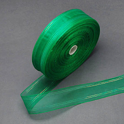 Green Organza Ribbon, Green, 7/8 inch(22mm), 100yards/roll(91.44m/roll)