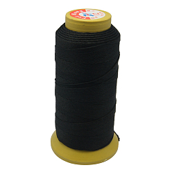 Negro Hilo de coser de nylon, 6 -ply, cable de la bobina, negro, 0.43 mm, 500 yardas / rodillo