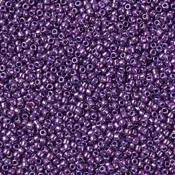 (461) High Metallic Grape TOHO Round Seed Beads, Japanese Seed Beads, (461) High Metallic Grape, 15/0, 1.5mm, Hole: 0.7mm, about 15000pcs/50g