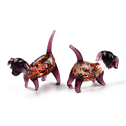 Фиолетовый Ручной работы украшения дома бусины, 3d украшения для собак в подарок, фиолетовые, 59~63x29~32x51~59 мм