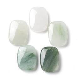 Autres Quartzs Pendentifs quartz naturel, charme rectangle, 37x27.5x10.8mm, Trou: 1.6mm