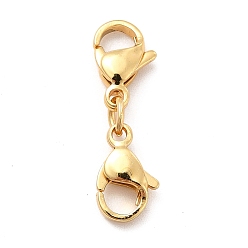 Golden 304 Stainless Steel Double Lobster Claw Clasps, Golden, 24mm
