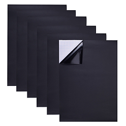 Noir Étiquettes autocollantes de tableau noir, décalcomanies imperméables en pvc autocollants d'étiquettes manuscrites, noir, 29x21x0.03 cm