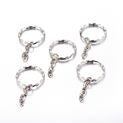 Platine  Porte-clés en étoile fer , conclusions de fermoir porte-clés, platine, anneau: 25x2.5 mm, diamètre intérieur: 21 mm