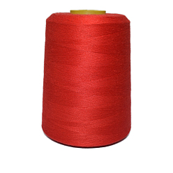 Rouge 40 s / 2 fil à broder à la machine, polyester fil à coudre, rouge, 10.3x8.2 cm, environ 8800 yards / roll