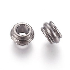 Gunmetal Tibetan Style Spacer Beads, Cadmium Free & Lead Free, Rondelle, Gunmetal, 12x7mm, Hole: 6.5mm