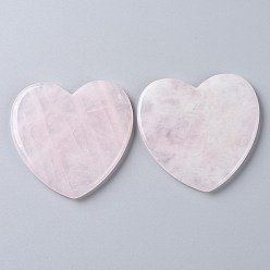 Розовый Кварц Природного розового кварца кабошонов, сердце, 71x72x6.5 мм