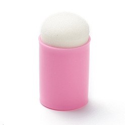 Ярко-Розовый Пластиковые губки для пальцев, ремесленные губки мазки, для покраски, чернила, карты решений, колонка, ярко-розовый, 32x18 мм