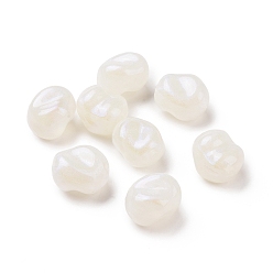 Dentelle Vieille Perles acryliques opaques, perles de paillettes, riz, vieille dentelle, 16x13.8x11.5mm, Trou: 1.8mm, environ333 pcs / 500 g