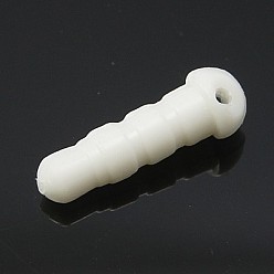 Blanc Plastique bouchons anti-poussière mobiles, blanc, 16mm, pin: 3.5 mm, Trou: 1mm