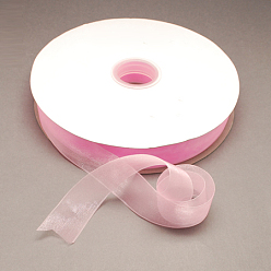 Rouge Lavande Ruban d'organza de nylon, blush lavande, 3/4 pouces (19~20 mm), 200yards / roll (182.88m / roll)