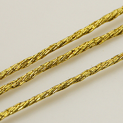Золотистый Металлическая нить, вышивка нитью, 6 -ply, золотые, 0.6 мм, около 546.8 ярдов (500 м) / рулон