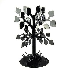 Черный Пластиковых дисплеев серьги, дисплей ювелирных изделий стойки, ювелирные изделия стенд дерево, чёрные, 260 мм