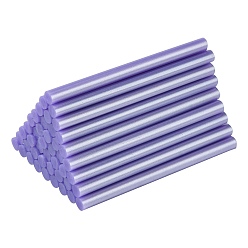 Violet Plastic Glue Gun Sticks, Sealing Wax Sticks, Hot Melt Glue Adhesive Sticks for Vintage Wax Seal Stamp, Violet, 10x0.7cm