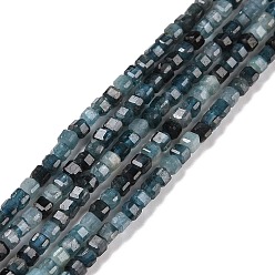 Tourmaline Natural Tourmaline Beads Strands, Faceted, Cube, 2.5x2.5x2.5mm, Hole: 0.5mm, about 186~188pcs/strand, 15.16~15.35 inch(38.5~39cm)