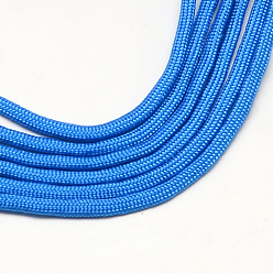 Dodger Blue 7 Inner Cores Polyester & Spandex Cord Ropes, Solid Color, for Rope Bracelets Making, Dodger Blue, 4~5mm, about 109.36 yards(100m)/bundle, 420~500g/bundle