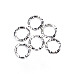 Stainless Steel Color 304 Stainless Steel Jump Rings, Open Jump Rings, Stainless Steel Color, 4x0.8mm, 20 Gauge, Inner Diameter: 2.4mm