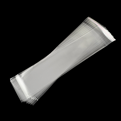 Clear OPP Cellophane Bags, Rectangle, Clear, 37x8cm, Hole: 8mm, Unilateral Thickness: 0.035mm, Inner Measure: 31x8cm