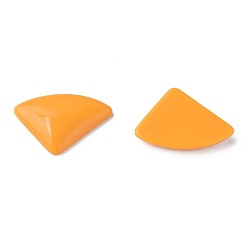 Orange Cabochons acryliques opaques, triangle, orange, 19.5x28x5mm, environ354 pcs / 500 g