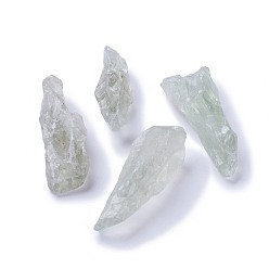 Quartz Vert Perles de quartz verts naturels, nuggets, pas de trous / non percés, 54~61.5x13~20x12~21 mm, sur 100 g / sac