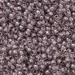 (353) Lavender Lined Crystal Toho perles de rocaille rondes, perles de rocaille japonais, (353) cristal doublé de lavande, 11/0, 2.2mm, Trou: 0.8mm, environ5555 pcs / 50 g