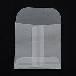 Clair Sacs en papier parchemin translucides carrés, pour sacs-cadeaux et sacs à provisions, clair, 80mm, sac: 60x60x0.4 mm