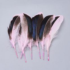 Pink Accesorios de plumas, teñido, rosa, 115~160x20~35 mm