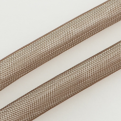 Coconut Brown Plastic Net Thread Cord, Coconut Brown, 16mm, 28Yards