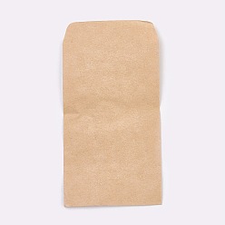 Bois Solide Enveloppes vierges en papier kraft, rectangle, burlywood, 11.6x6 cm, environ 95~100 pcs / sachet 