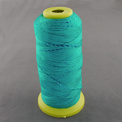 Turquesa Oscura Hilo de coser de nylon, turquesa oscuro, 0.6 mm, sobre 500 m / rollo